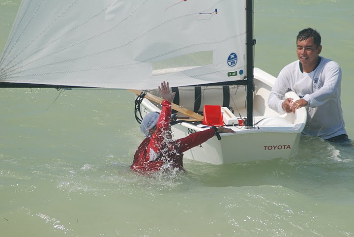 Coming Ashore after a hard day of sailing
